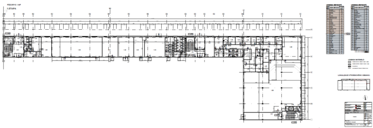 půdorys 1 NP 1. etapa